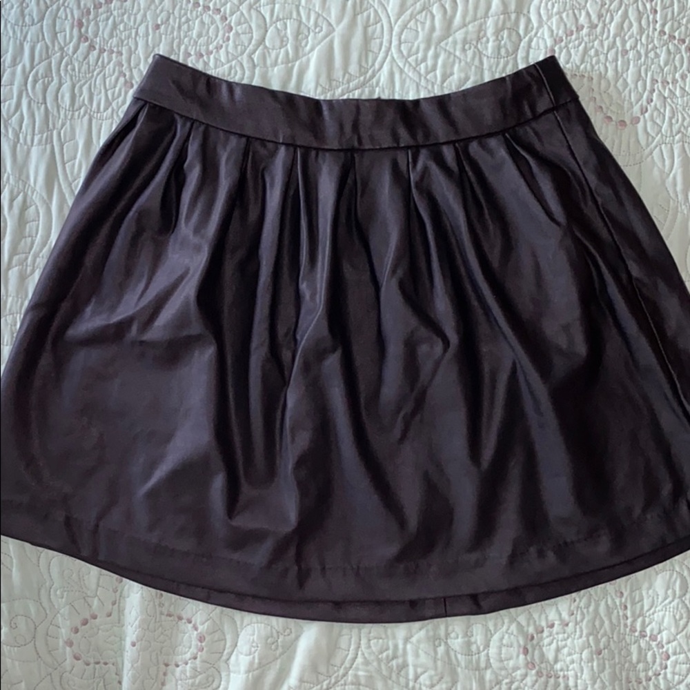 Faux Leather Skirt